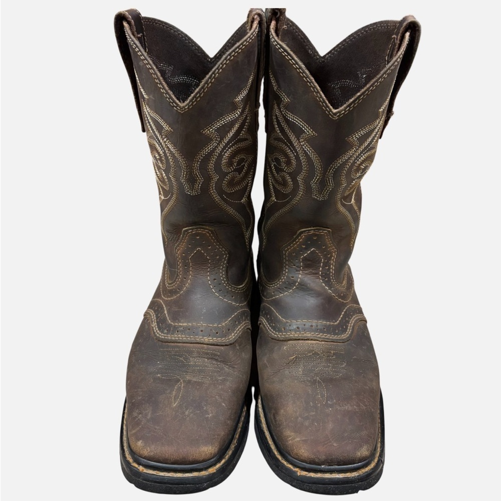 Lincoln Outfitters Western Work Boot L9C12 Soft Square Toe Sz 8M Cowboy Ranch - Picture 4 of 11